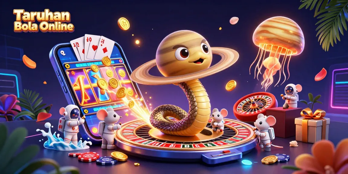 Join the excitement of Taruhan Bola Online with lively astronaut mice betting and cosmic gaming elements.