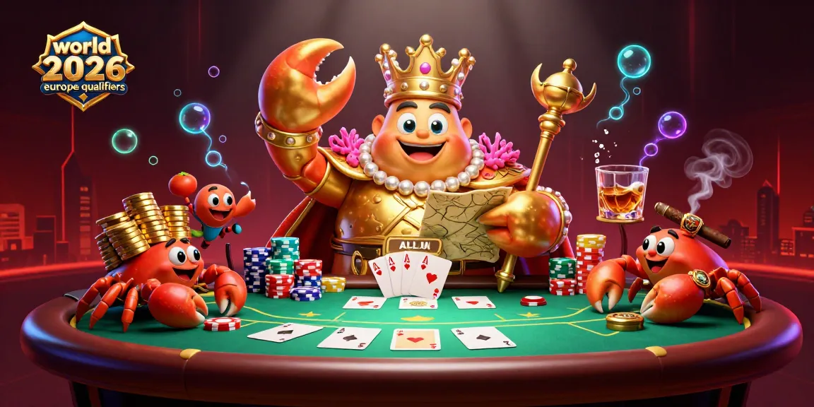 Engage with the world cup 2026 europe qualifiers through an exciting underwater casino scene featuring the golden crab emperor.
