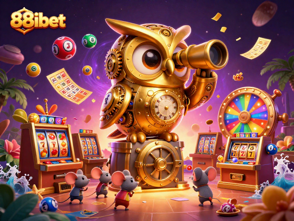 Spin the reels at 88ibet with vibrant elements and exciting casino atmosphere around you.