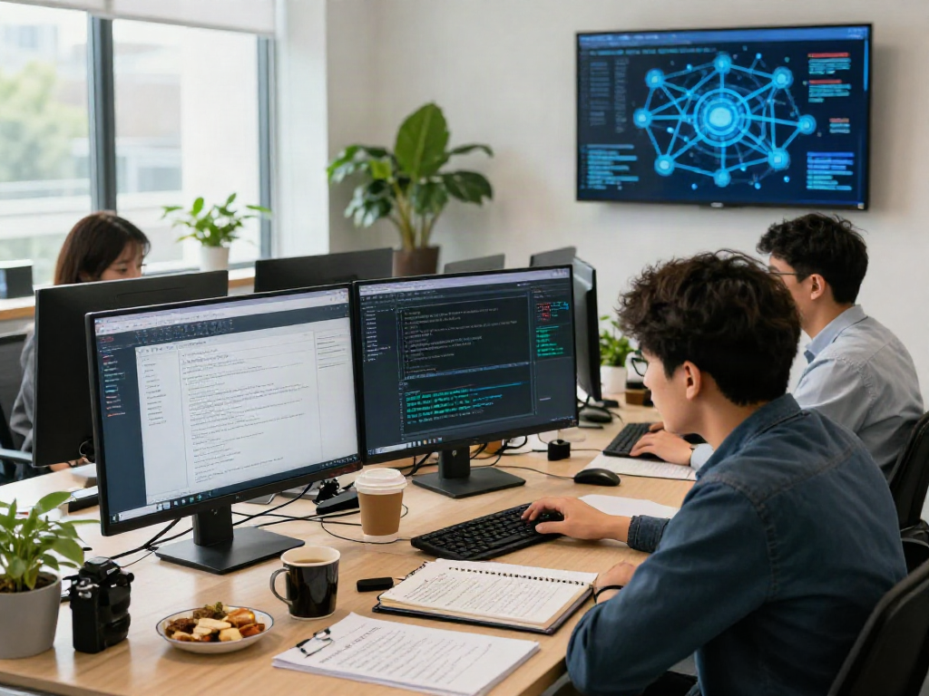 Document fraud detection solution workspace with cybersecurity analysts analyzing anomalies and data