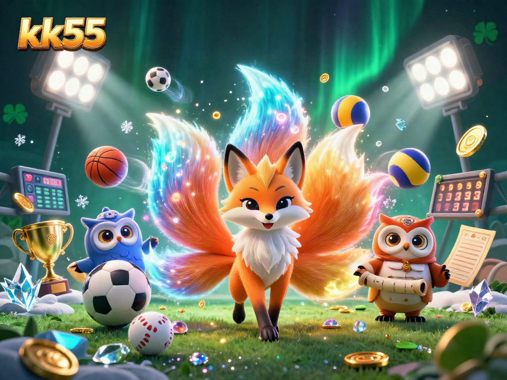 Experience the thrill of winning with kk55 and vibrant illustrations of sports betting excitement.