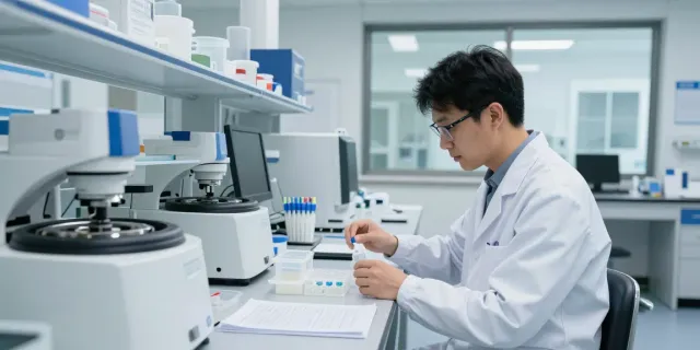 Peptidestore pricing analysis in a modern research lab setting.