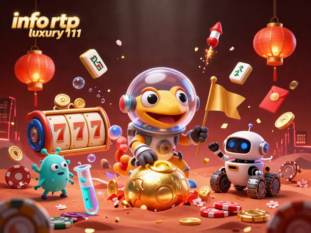 Experience the excitement of info rtp luxury111 as a Martian gecko discovers a golden casino on Mars.