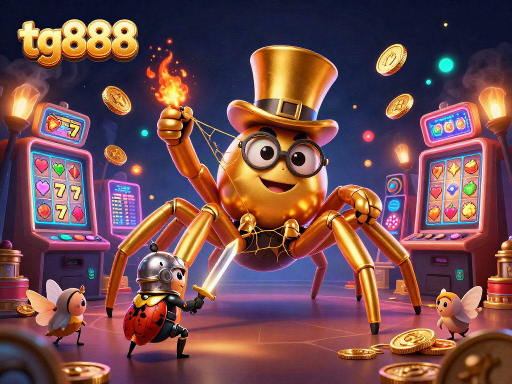 Experience thrilling jackpots and adventure with tg888's animated 3D casino scene.