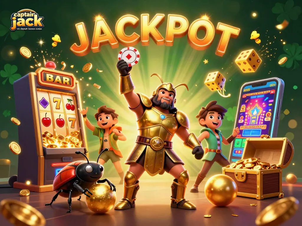 Spin to win with captain jack no deposit bonus codes at the exciting casino scene featuring lucky symbols.