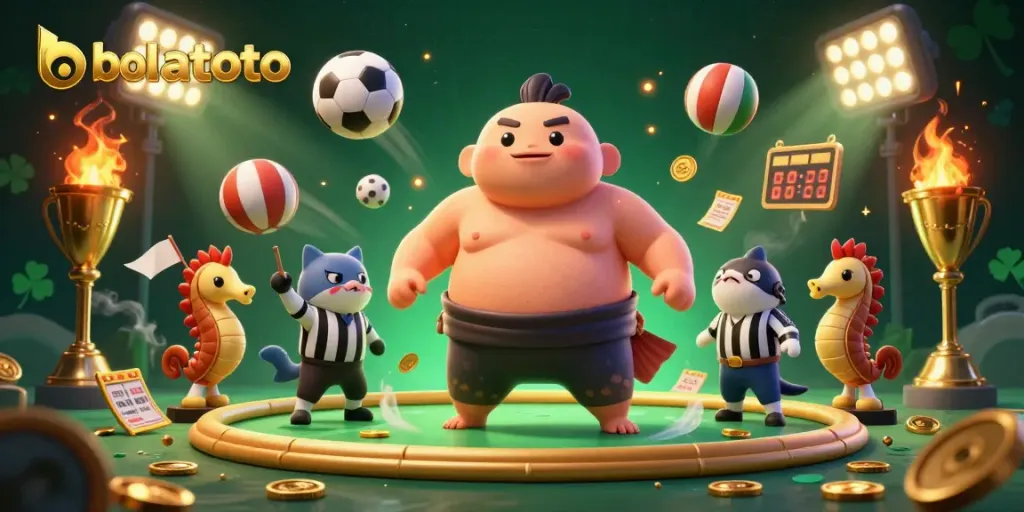 Experience bolatoto excitement with an engaging 3D animation featuring lively underwater characters.