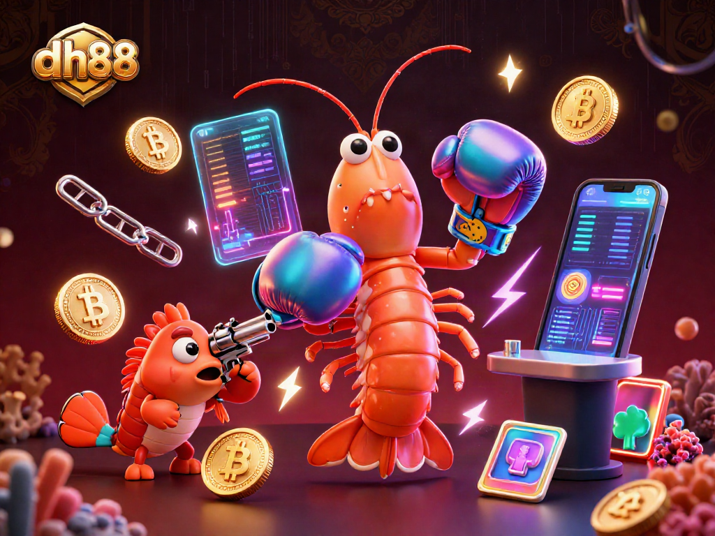 Experience exciting gameplay with dh88, featuring vibrant characters and dynamic cryptocurrency elements.