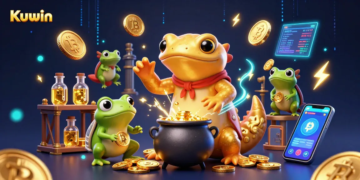 Kuwin reveals winning strategies with a golden salamander alchemist in a vibrant casino scene.