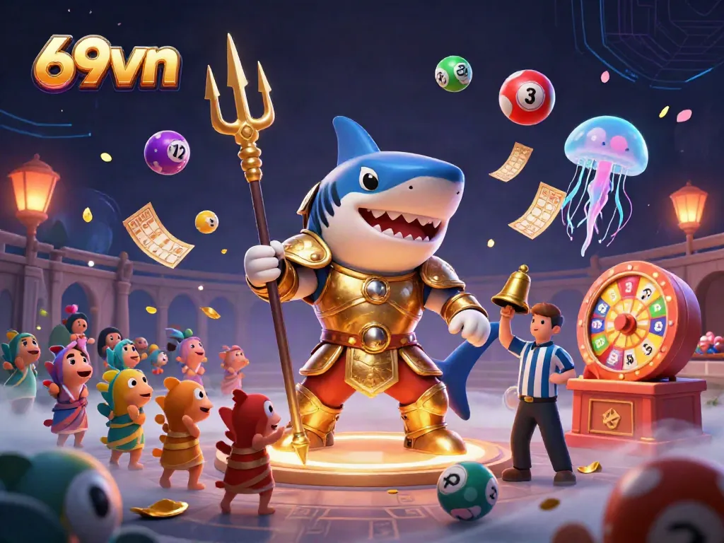 Engage in thrilling gameplay at 69vn featuring vibrant underwater scenes and dynamic casino elements.