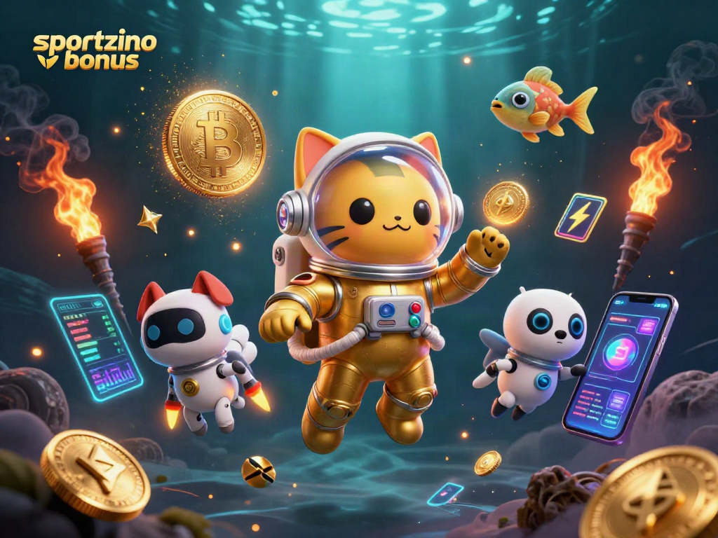 Win with Sportzino bonus codes while enjoying vibrant gaming elements and unique characters.
