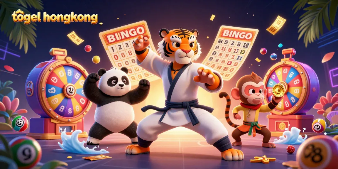 Mendapatkan hasil pengeluaran togel hongkong dengan karakter kartun dalam suasana penuh energi.