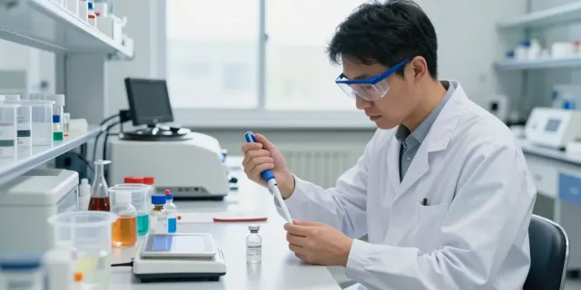 CJC-1295 with DAC peptide preparation in a modern lab.