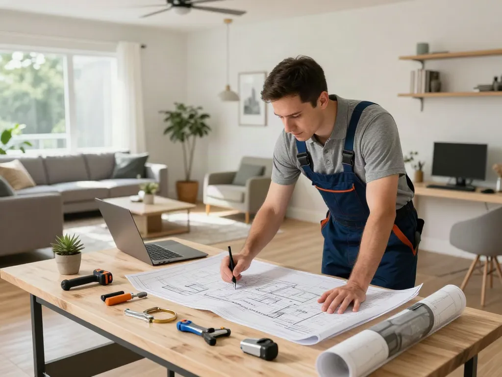 Office remodel for your home by a trusted local contractor in Seattle, enhancing productivity with a stylish workspace.