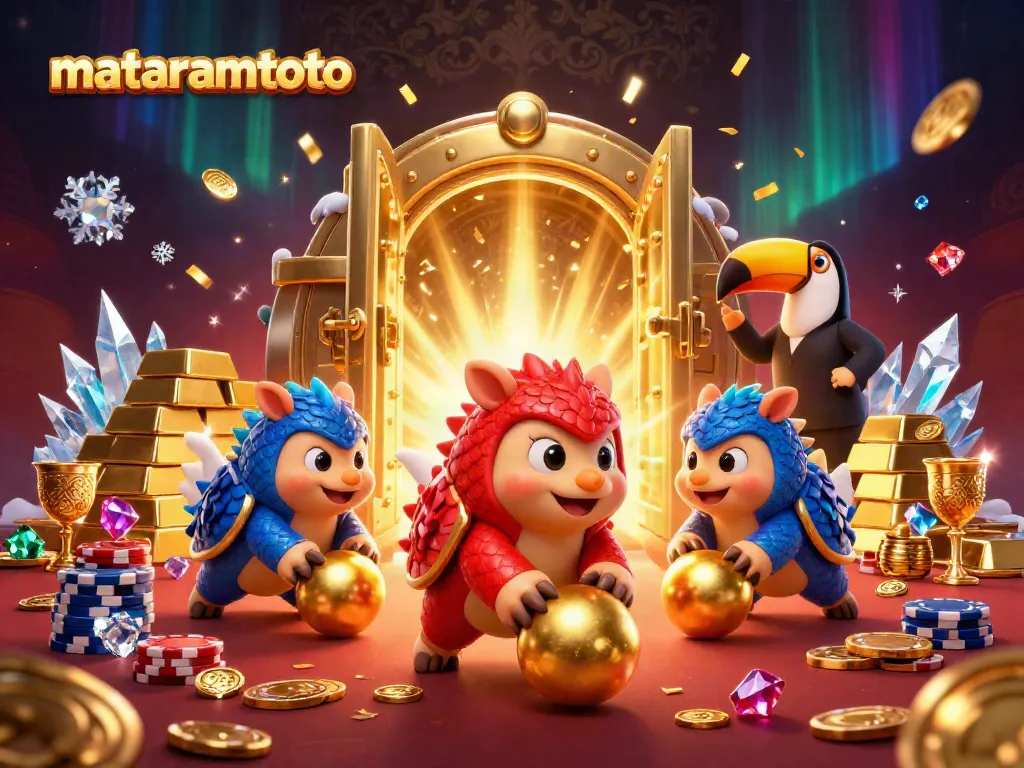 Experience competitive gameplay in mataramtoto with vibrant pangolins, gold treasures, and dynamic poker chips.