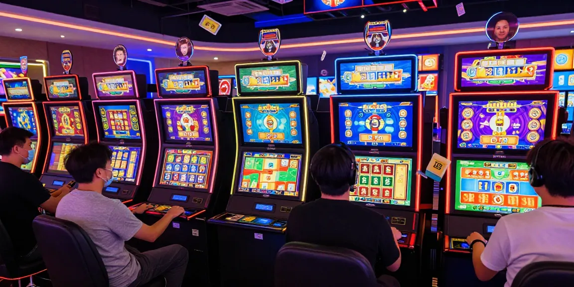 Exciting gaming atmosphere featuring players enjoying situs slot gacor online platform with vibrant screens and engaging interfaces.